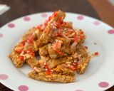 Foto langkah ke 3 dari resep Tempe Sambal Matah (#masakananakkosadla).