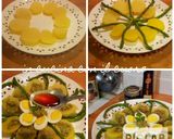 Foto del passaggio 3 della ricetta Uova con insalata di patate e asparagi in salsa verde al balsami