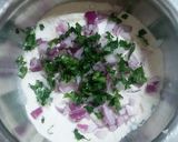 A picture of step 1 of Rava Dosa.