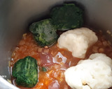 Foto del paso 4 de la receta: Alubias con espinacas y coliflor