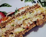 Foto del paso 2 de la receta: Smörgåstårta o Sándwich cake (integral) con relleno tropical