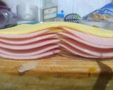 Foto del paso 1 de la receta: Snack : cubitos de jamón y queso empanizados con salsa Buffalo
