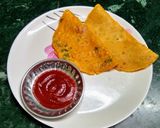 A picture of step 4 of Masala Besan Chilla with Thin Crust.