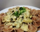 Foto del paso 7 de la receta: Corbatas integrales con salsa de champiñones y cúrcuma