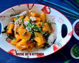 Hình bước làm 6 của món Canh bí đỏ tôm khô thịt xay