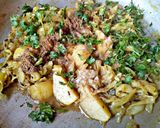 पत्तागोभी आलू की सब्जी (Pattagobhi Aloo ki Sabzi Recipe in Hindi) रेसिपी चरण 5 फोटो