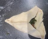 A picture of step 7 of Swiss Chard Fatayer/pies.