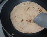 A picture of step 8 of Cheesy Quesadillas using Leftovers.