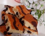عکس مرحله 1 از دستور کیک تابه ای پلنگی