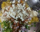 A picture of step 2 of Pumpkin tikki chaat.