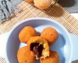 Foto langkah ke 5 dari resep Bola ubi coklat lumer | snack MPASI.