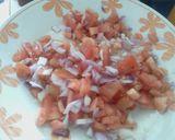 A picture of step 3 of Sweet and sour kachumbari salad.