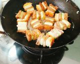 Hình bước làm 2 của món Thịt ba chỉ chiên giòn (món chay)