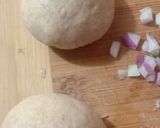 A picture of step 1 of Tandoori onion roti.