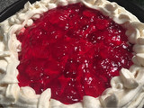 Tarta de frutillas y crema