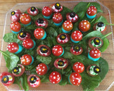 Foto del paso 6 de la receta: Setas 🍄 monstruosas y ojitos de mozzarella para Halloween 🎃