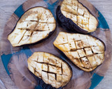 Foto del paso 1 de la receta: Berenjenas rellenas de calabaza y tofu