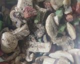 A picture of step 4 of Mushroom Coconut Soup.