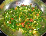 A picture of step 5 of Spring onion and boondi ki sabji.