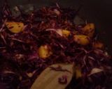 A picture of step 4 of Purple cabbage ghanto.