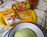 Foto langkah ke 7 dari resep Bakpao Pandan isi Selai Nanas dan Selai Coklat (No Mixer).