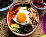 A picture of step 4 of Bibimbap #WYH.