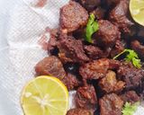 A picture of step 11 of Chatkara chili boti.