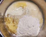A picture of step 2 of Pineapple Malpua.