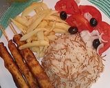 صورة لخطوة 7 من وصفة طبق مشكل وصحي رووعة بصدر دجاج وارز نشكل مشاوي الدجاج امممم يهبل