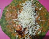 A picture of step 8 of Palak Paneer Kathi Roll.