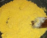 A picture of step 1 of Besan malai peda.