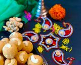 A picture of step 3 of Besan ladoo.