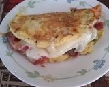 A picture of step 3 of Dean's Bow-tie Steak, Egg, And Cheese Omelet.