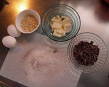 A picture of step 1 of Molten Chocolate Cake for Valentine's Day.