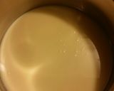 A picture of step 4 of Taisen's mint chocolate fudge.