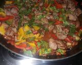 A picture of step 8 of Fried Gizzard.