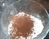 A picture of step 1 of Chocolate wafter rolls.