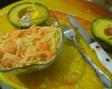 Foto del paso 7 de la receta: Espagueti con camarones al ajo y aguacate