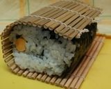 A picture of step 13 of Decorated Sushi Rolls: Snowmen Nori Rolls.