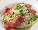 A picture of step 7 of Chilled Pasta with Edamame Cream (Double Cream Free).