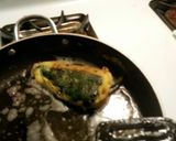 A picture of step 12 of Chilles Rellenos.