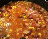 A picture of step 2 of Turkey Taco Soup.