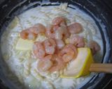 A picture of step 3 of Creamy Shrimp au Gratin Made In One Frying Pan.