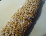 A picture of step 4 of S' mores Rice Krispies Treat Pinwheels... :-).
