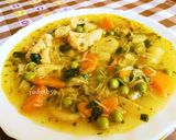 🧡Könnyű, tárkonyos vegyes zöldségleves hús, habarás, rántás nélkül - Jucus módra🧡 recept fázis 6 fotója