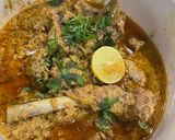 A picture of step 5 of Mutton malai.