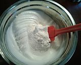 A picture of step 5 of Chocolate Chip Angel.Food Cupcakes with Chocolate Whipped Cream Frosting.