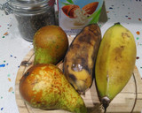 Foto del paso 1 de la receta: Batido de plátano y pera