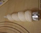 A picture of step 4 of Cornets From a Bread Machine With Lots of Egg Salad Filling.