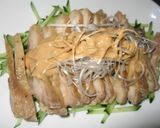 A picture of step 7 of Authentic Bang Bang Chicken in a Microwave.